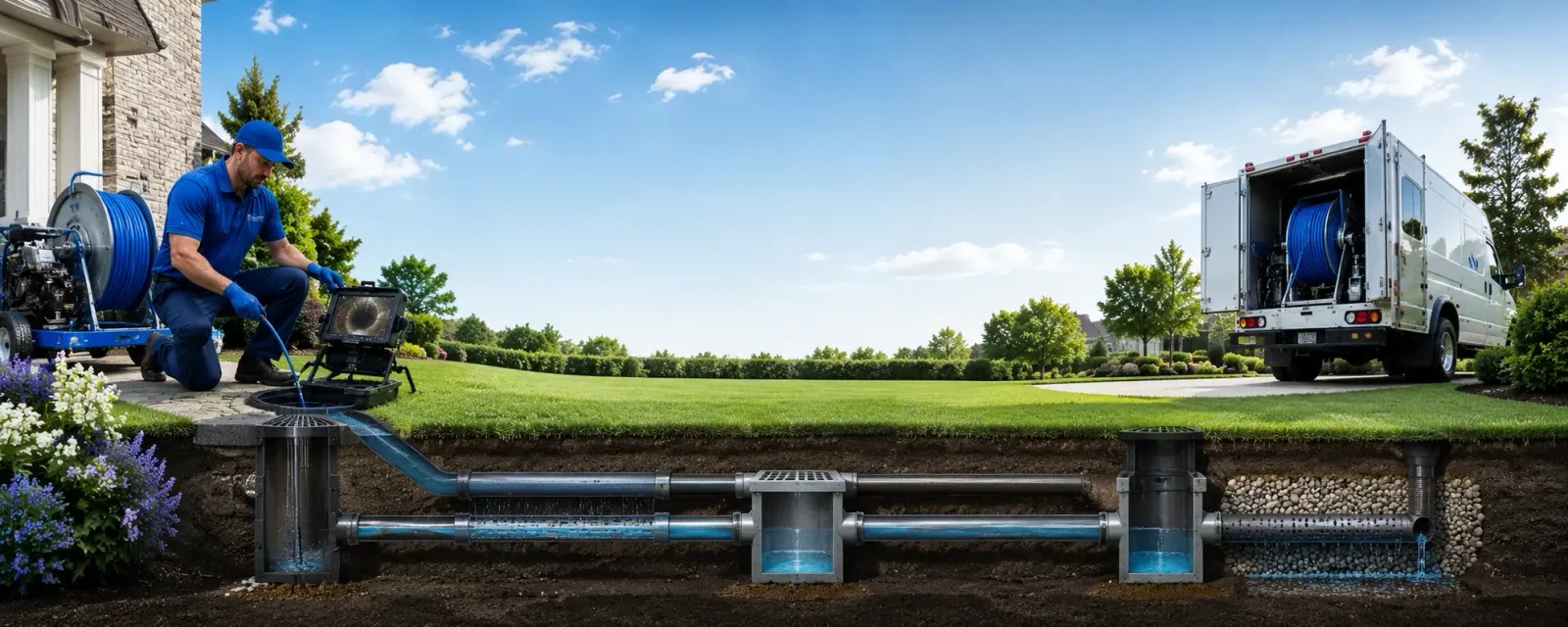 Outdoor drain cleaning information for Pine City, NY